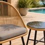 Voir la diapositive 6 : CONCEPT USINE Ensemble de jardin 2 fauteuils et table basse effet rotin naturel IPANEMA