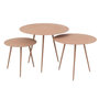 Voir la diapositive 1 : Paris Prix Lot de 3 Tables Gigognes  Obi  56cm Vieux Rose