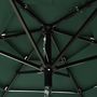 Voir la diapositive 5 : VIDAXL Parasol de jardin a 3 niveaux avec mat en aluminium vert 2 m