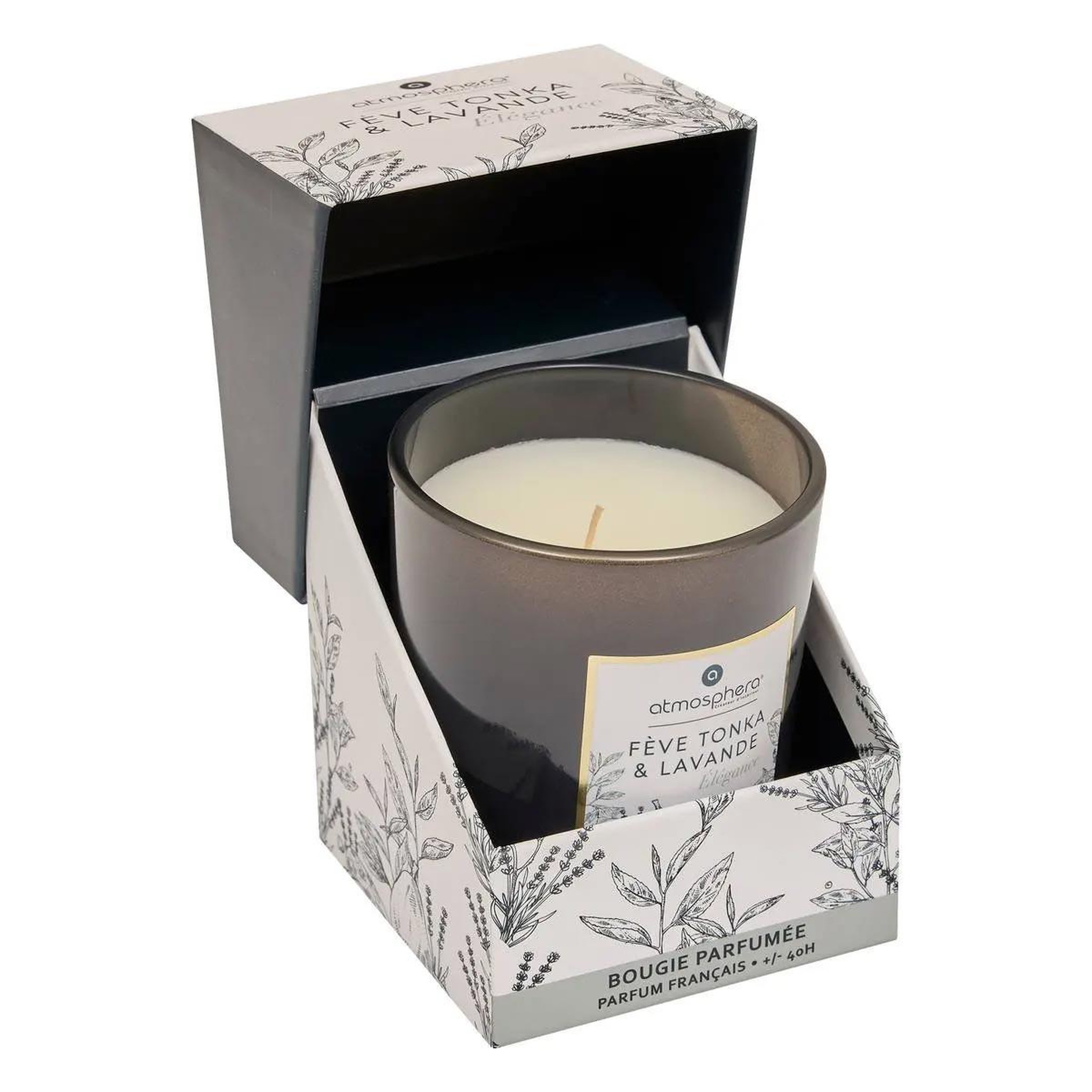 Voir la diapositive 2 : COMPTOIR DE LA BOUGIE Bougie Parfumée  Mael  190g Fève de Tonka & Lavande