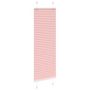 Voir la diapositive 3 : VIDAXL Store plisse rose 50x150 cm largeur du tissu 49,4 cm polyester