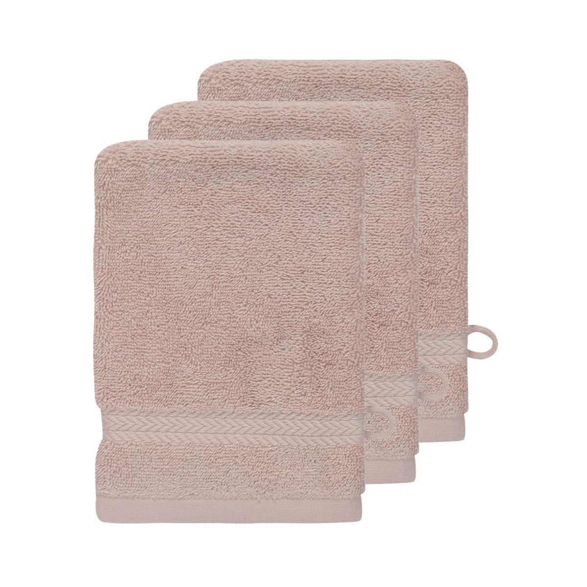Sensei Maison Lot de 3 gants de toilette 550 g/m² LUXURY - 16x22 cm
