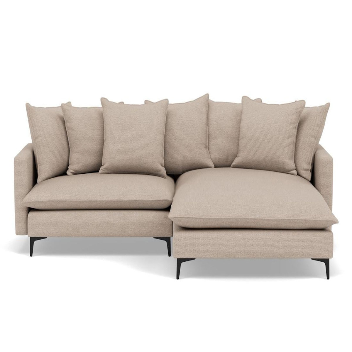 LISA DESIGN Madison - canapé d'angle réversible 4 places en tissu texturé