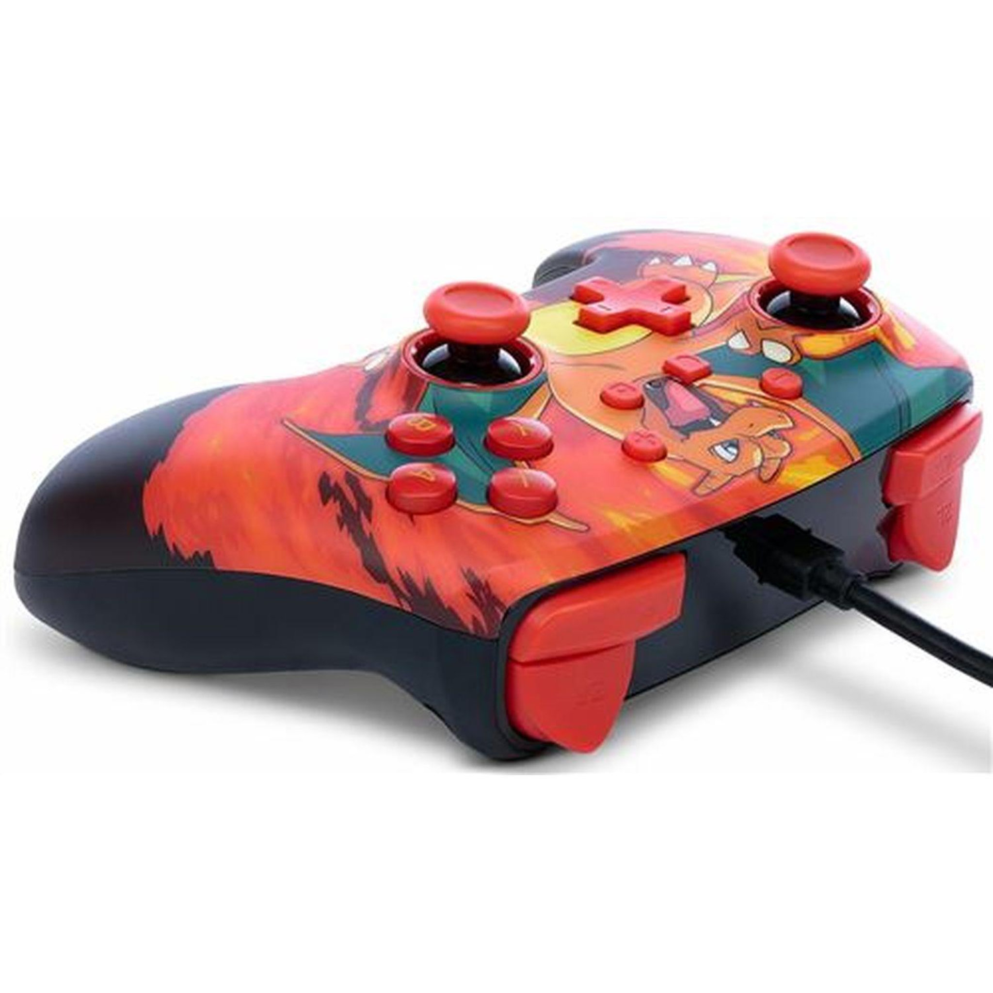 Voir la diapositive 3 : POWER A Manette Filaire Pokémon Dracaufeu Nintendo Switch