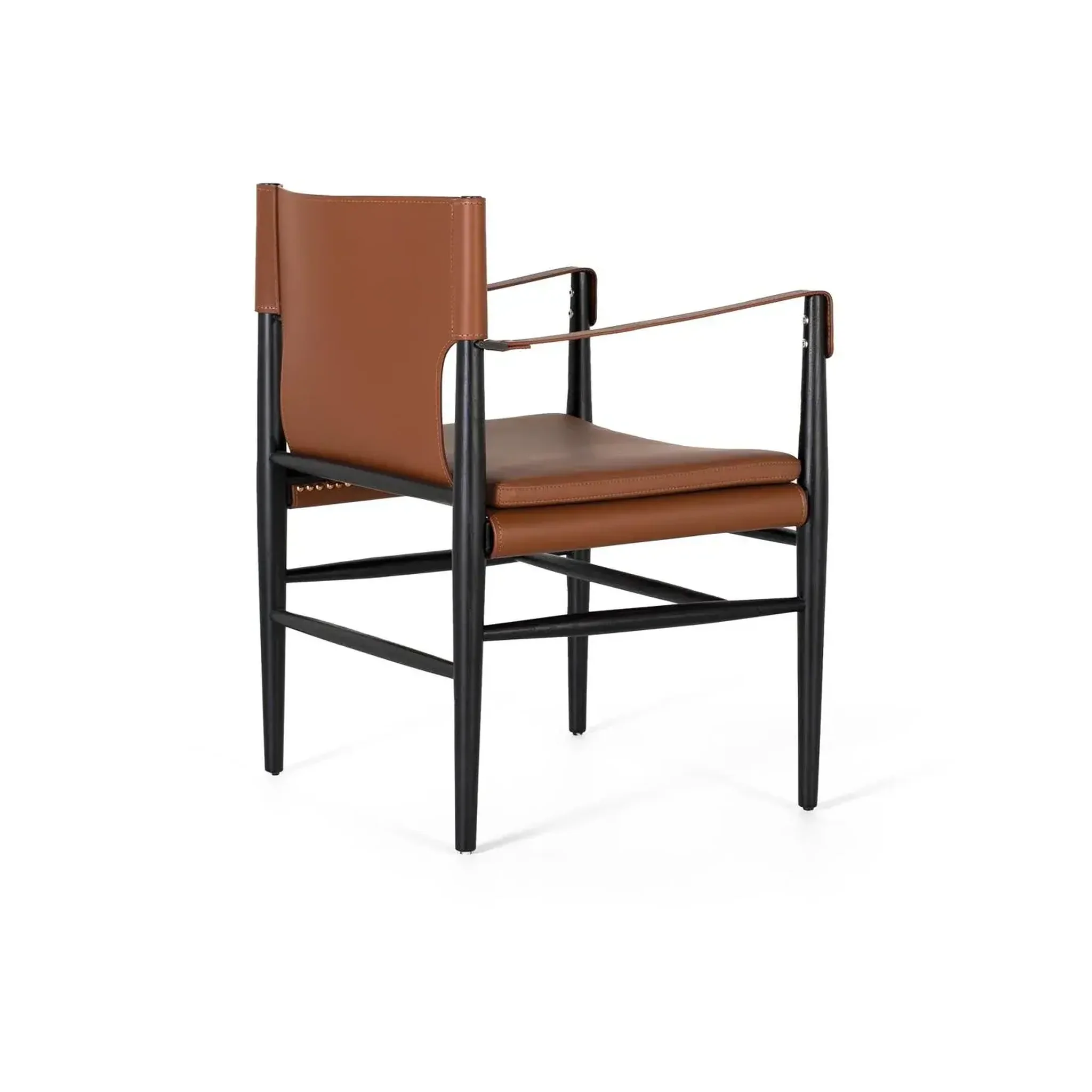 Voir la diapositive 4 : GINER Y COLOMER SL Fauteuil en cuir sintético 57 cm style contemporain élégant