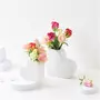 RICO DESIGN Vase en céramique coeur blanc 16 cm