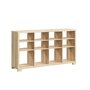 Voir la diapositive 4 : FIVE Buffet bas 12 cases en bois BIVOAK - Beige