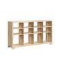 Voir la diapositive 4 : FIVE Buffet bas 12 cases en bois BIVOAK - Beige