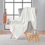 Voir la diapositive 3 : Paris Prix Plaid Flanelle en Relief  Mini Frosty  125x150cm Blanc