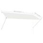 Voir la diapositive 6 : VIDAXL Auvent retractable 300x150 cm Creme