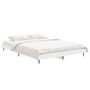 Voir la diapositive 3 : VIDAXL Cadre de lit sans matelas blanc 140x190 cm bois d'ingenierie