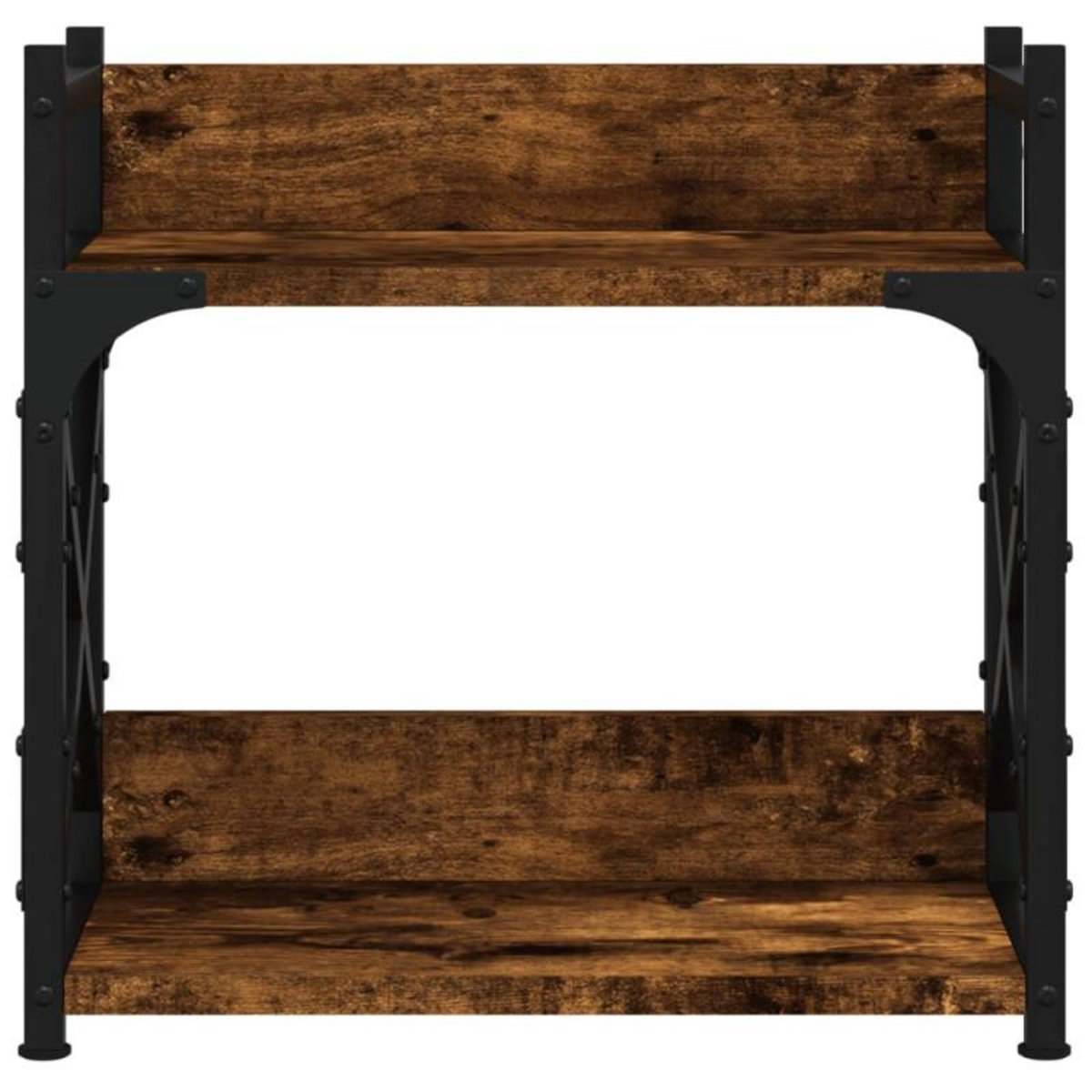 VIDAXL Support d imprimante à 2 niveaux chêne fumé 40x20x40 cm