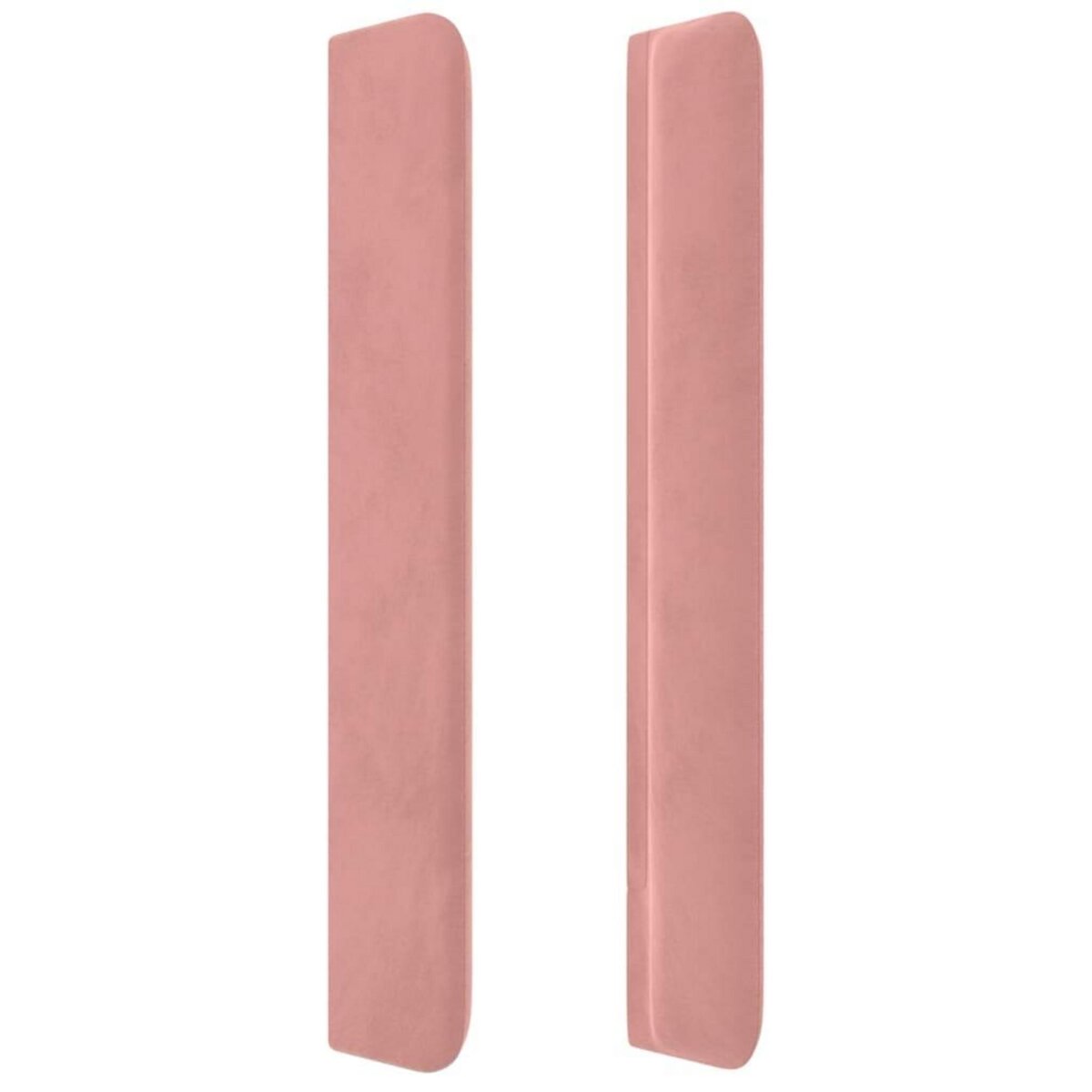 VIDAXL Tete de lit avec oreilles Rose 147x16x118/128 cm Velours