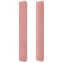 Voir la diapositive 4 : VIDAXL Tete de lit avec oreilles Rose 147x16x118/128 cm Velours