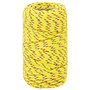 Voir la diapositive 2 : VIDAXL Corde de bateau Jaune 2 mm 50 m Polypropylene