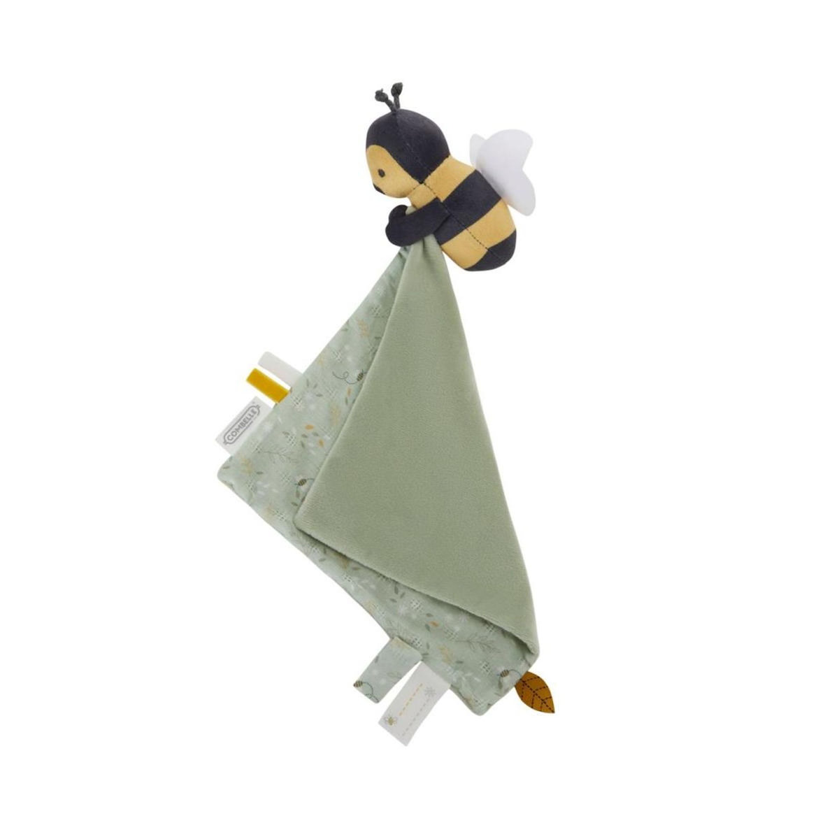 COMBELLE Doudou Abeille voile vert clair