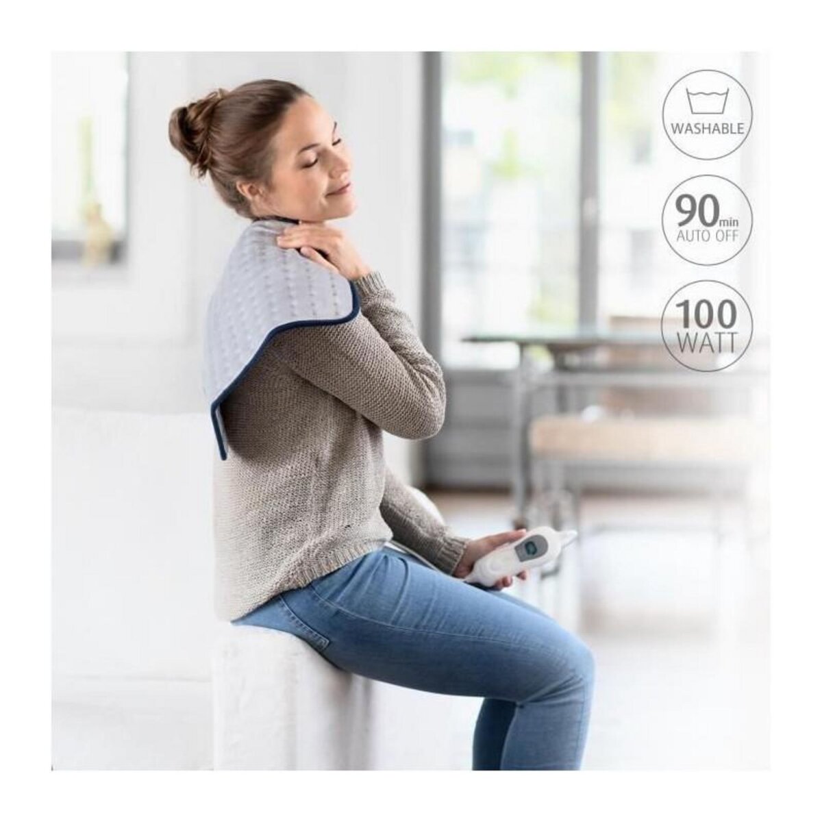 Medisana MEDISANA - HP 405 - Plaid chauffant - 3 reglages de temperature - Arret automatique apres 90 minutes