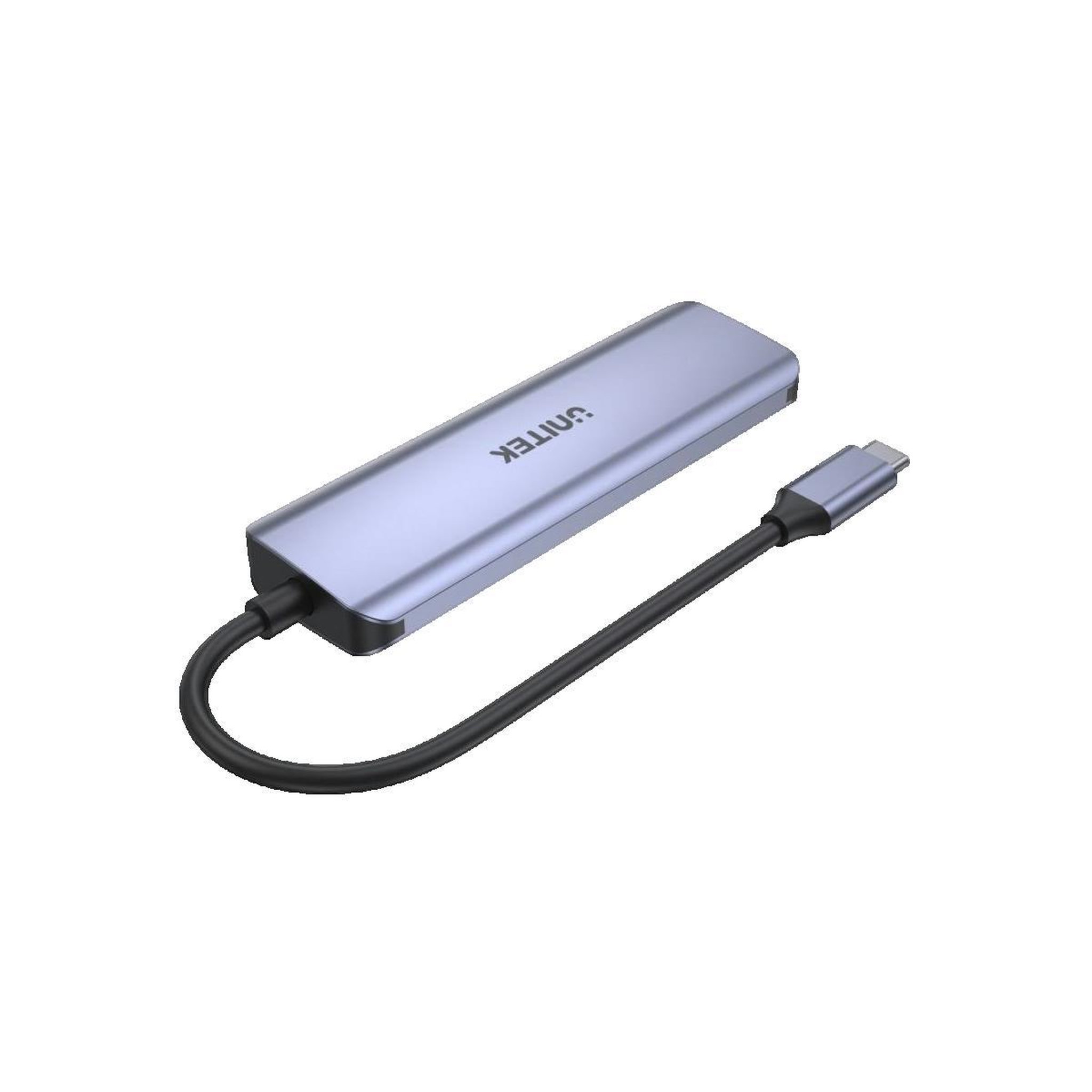 Voir la diapositive 2 : Unitek Concentrateur USB-C Unitek élégant Gris Spatial