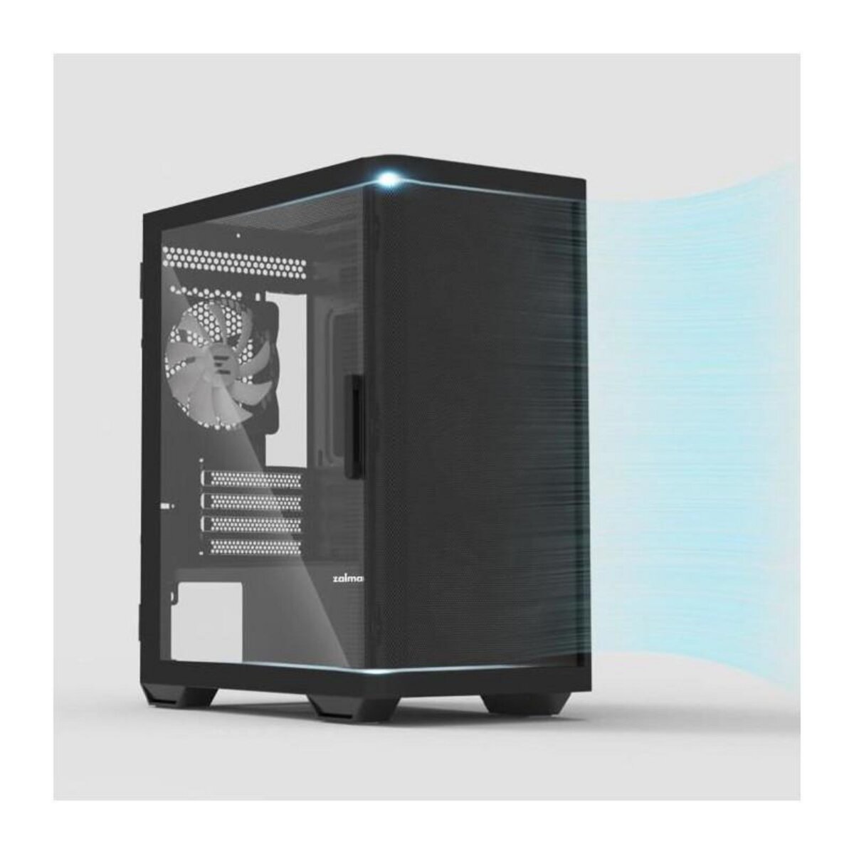 Zalman Boitier PC sans alimentation - ZALMAN M4 ARGB (Noir) - Moyen tour - Format M-ATX