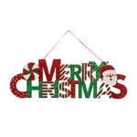 ATMOSPHERA Suspension Pancarte de Noël  Merry Christmas  57cm Rouge