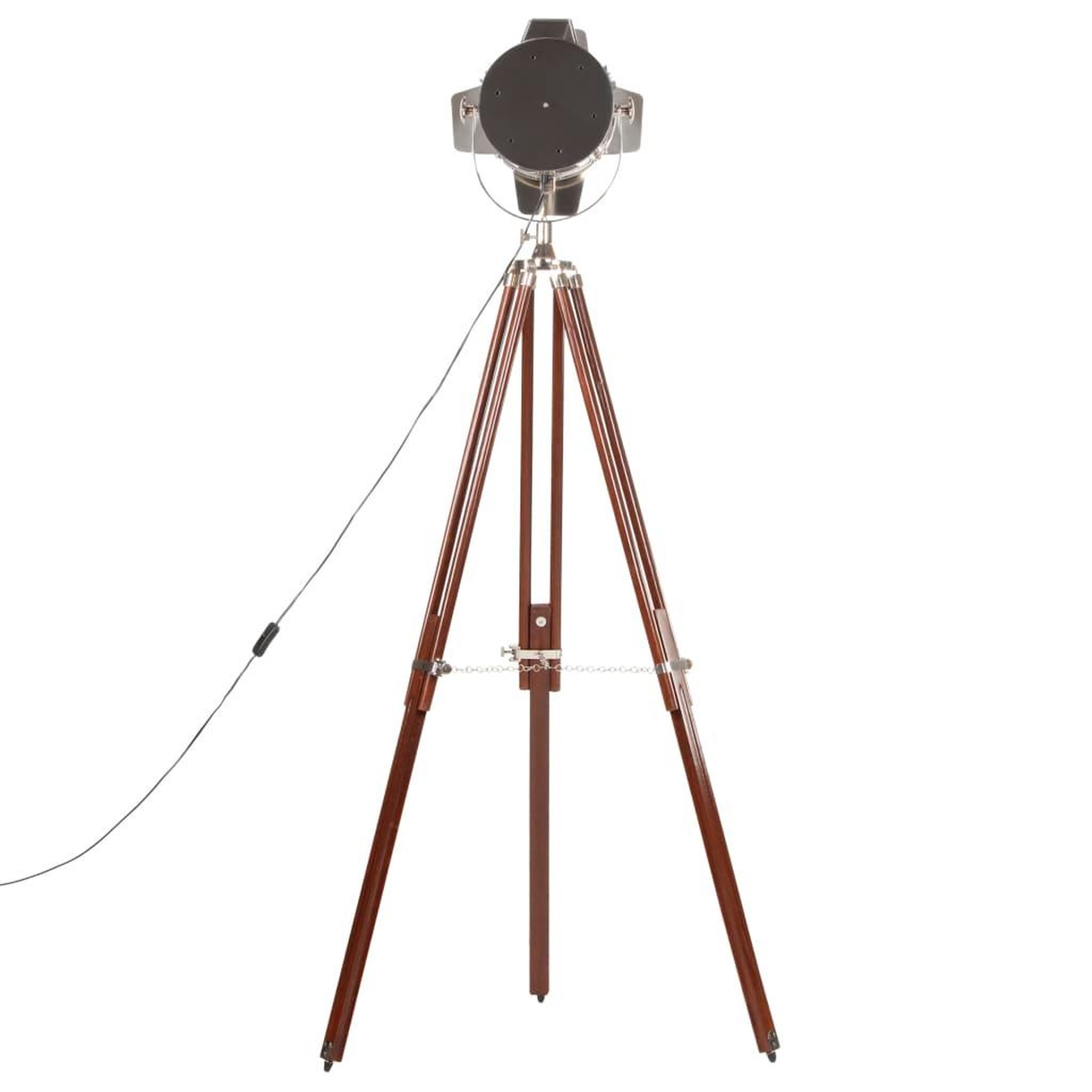 Voir la diapositive 5 : VIDAXL Lampadaire a trepied bois de manguier massif 180 cm