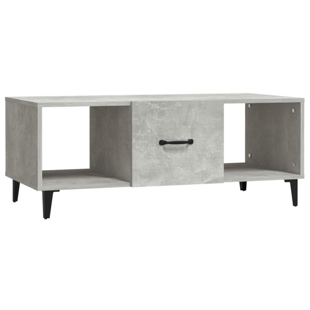 VIDAXL Table basse Gris beton 102x50x40 cm Bois d'ingenierie