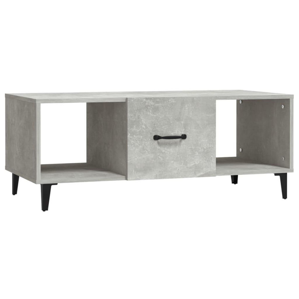 VIDAXL Table basse Gris beton 102x50x40 cm Bois d'ingenierie
