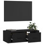 Voir la diapositive 5 : VIDAXL Meuble TV suspendu Noir 80x36x25 cm Bois d'ingenierie