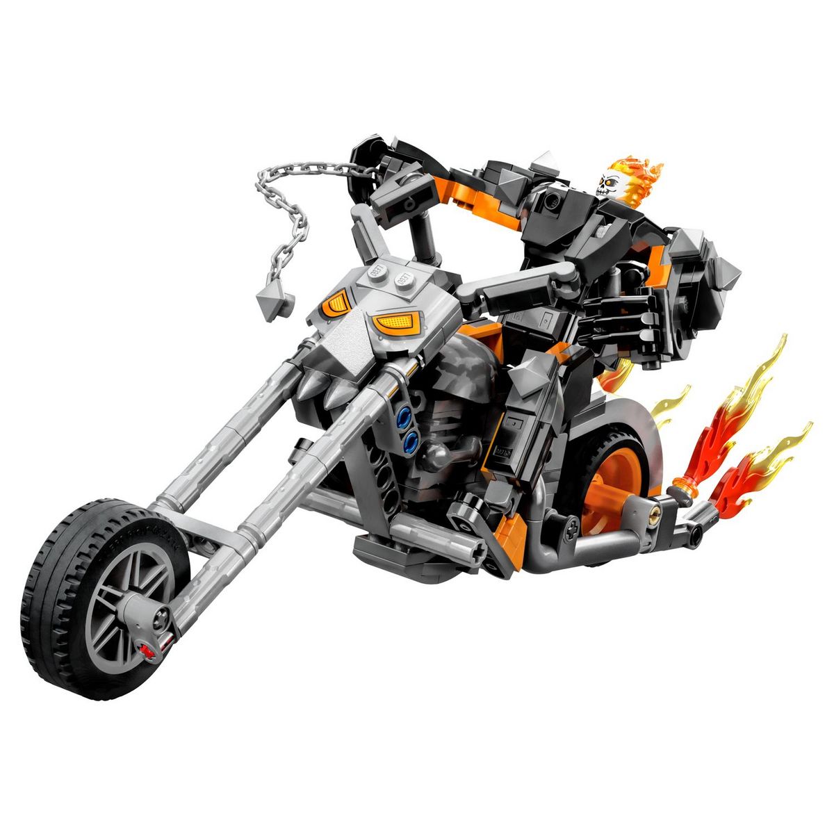 LEGO Marvel Super Heros 76245 Le robot et la moto de Ghost Rider, Jouet avec Figurine Super-Héros
