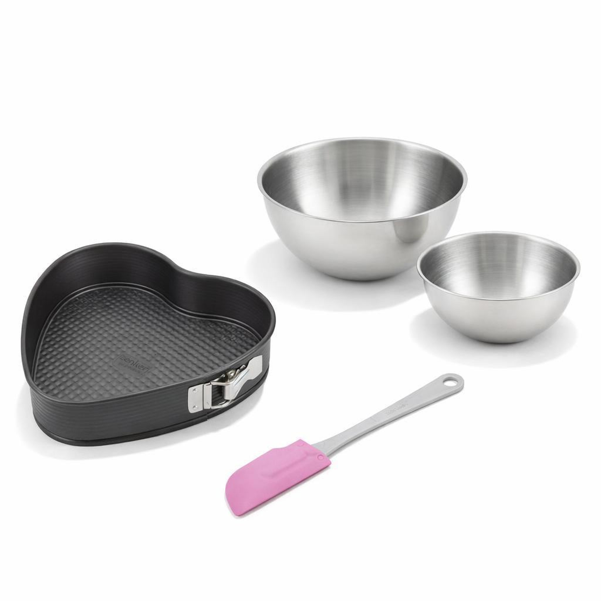 ZENKER Set de 4 ustensiles de pâtisserie moule à gâteaux 2 bols et spatule pâtisserie spécial créative spécial créative zenker  spécial créative
