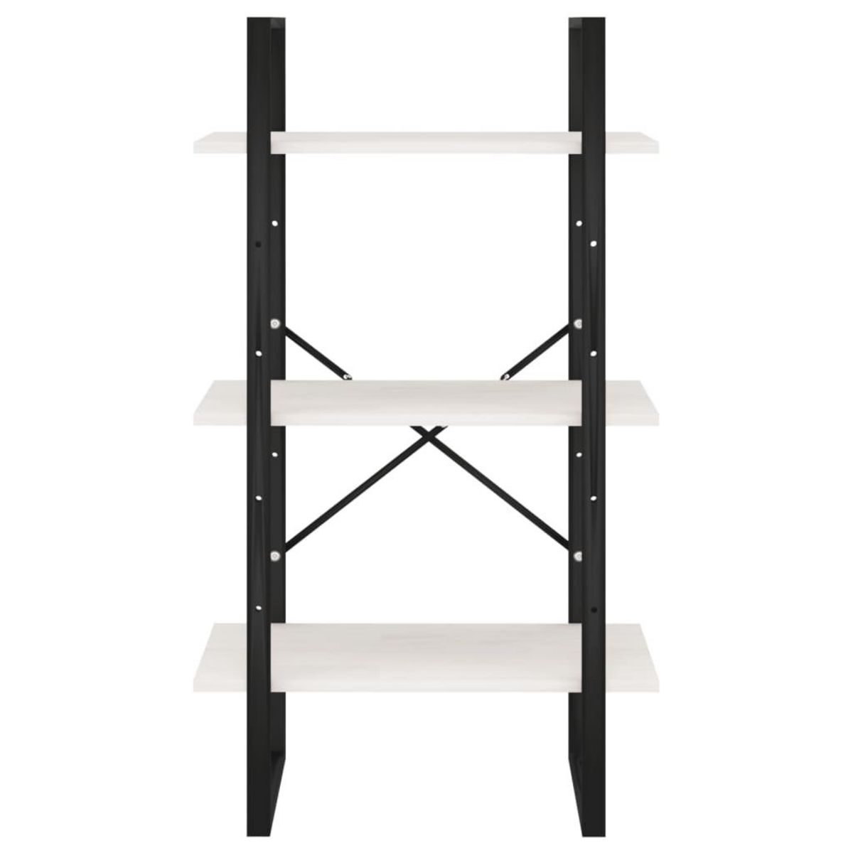 VIDAXL Etagere de rangement Blanc 60x30x105 cm Bois de pin massif