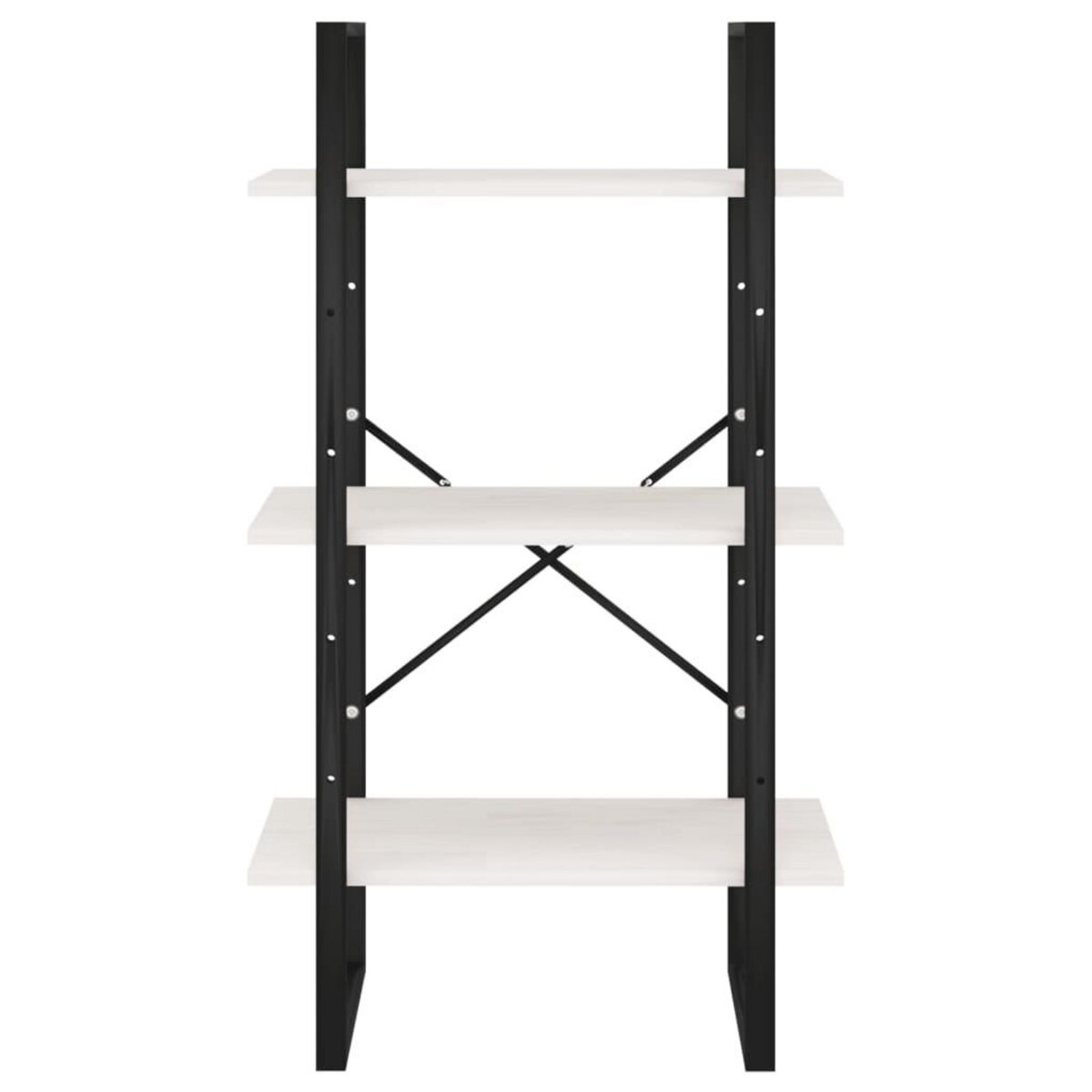 VIDAXL Etagere de rangement Blanc 60x30x105 cm Bois de pin massif