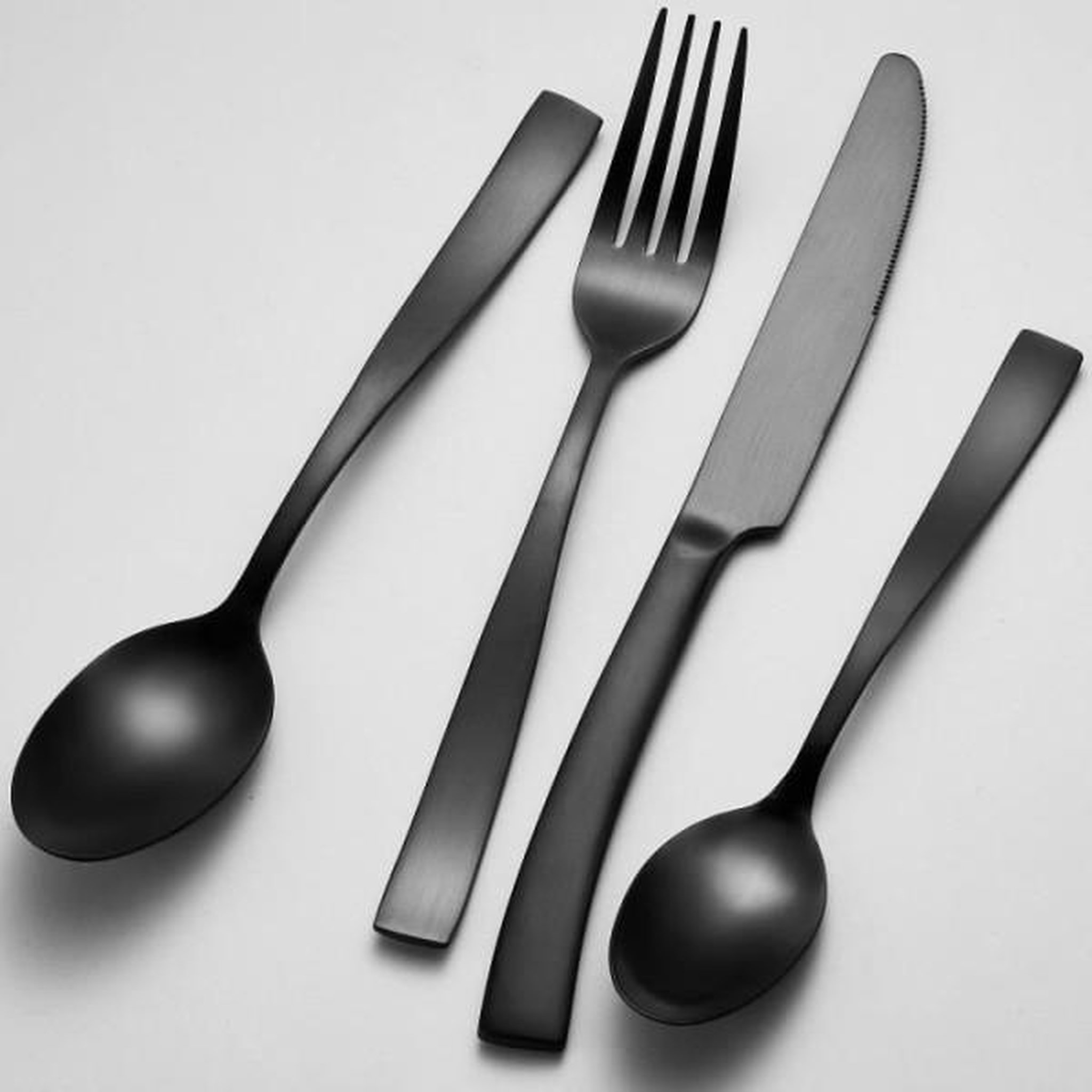Voir la diapositive 3 : Arthur Martin Ménageres - ARTHUR MARTIN - AM5136 - 24 pieces - Acier inoxydable - Finition noir
