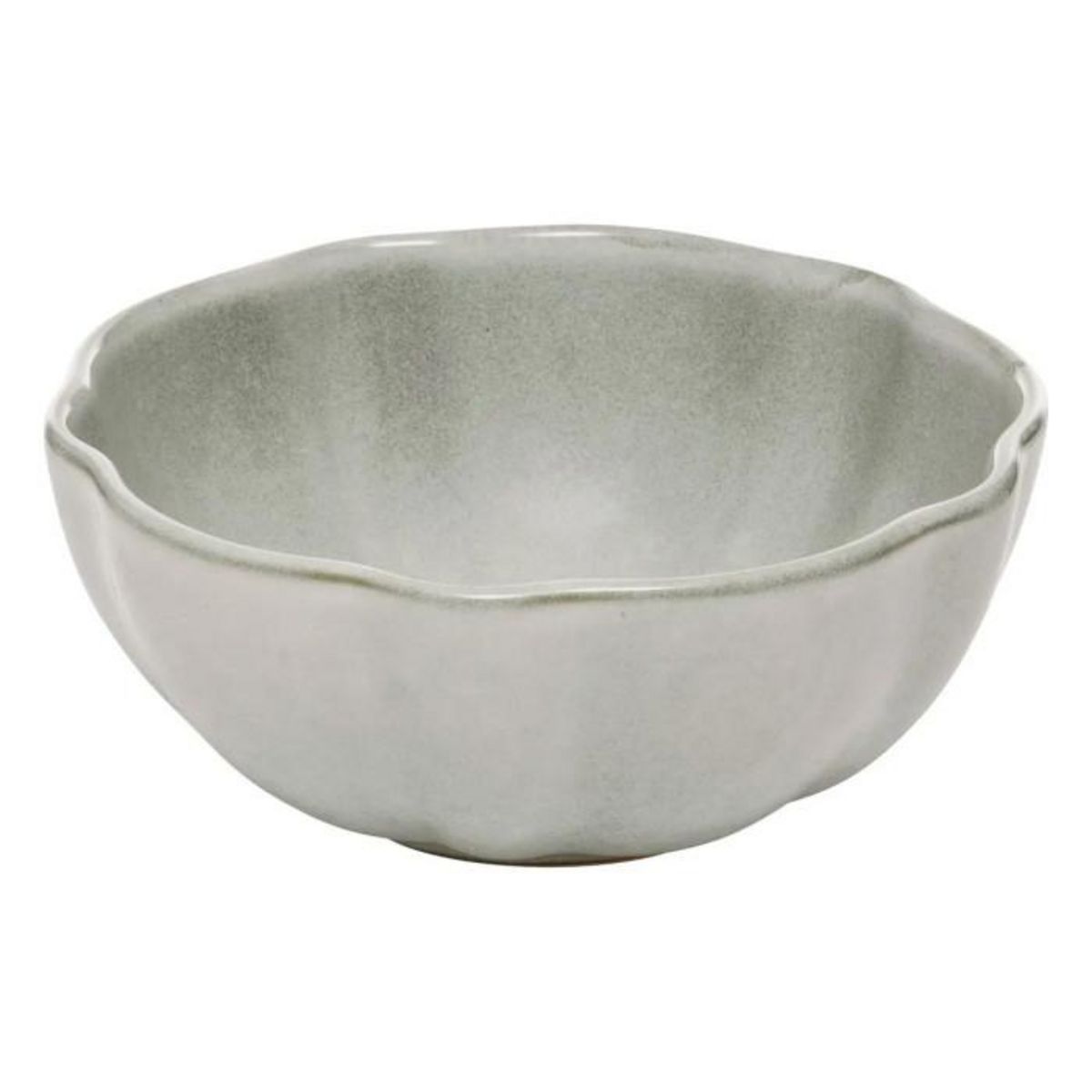 SECRET DE GOURMET Lot de 6 Bols en Grès  Aude  48cl Vert Clair