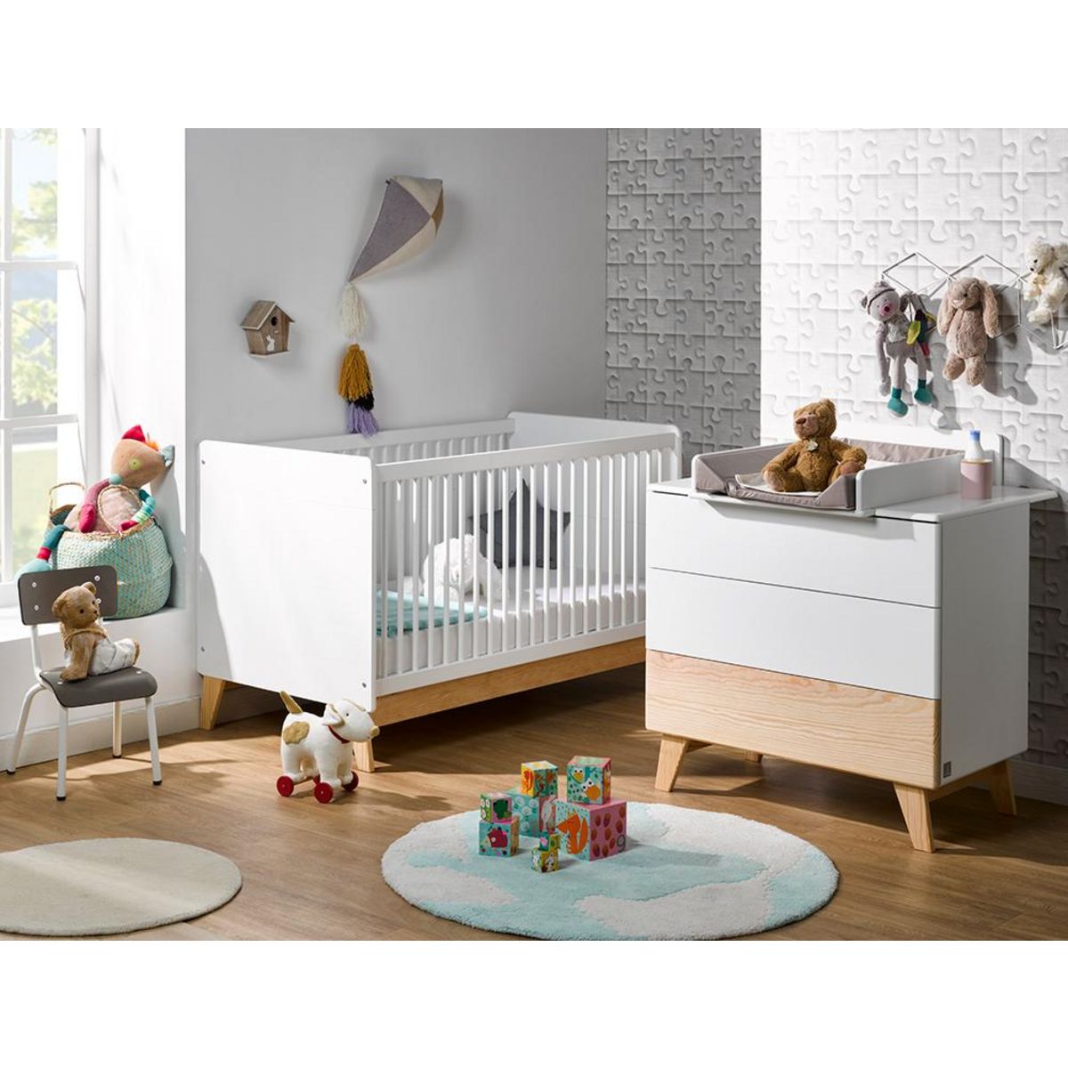 Bébé Provence Lit bébé évolutif 70X140 cm Elea