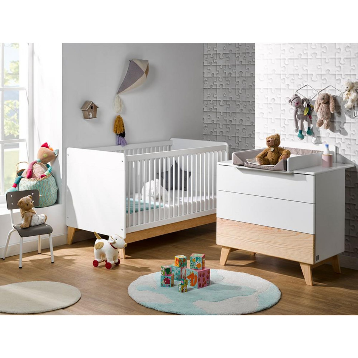 Bébé Provence Lit bébé évolutif 70X140 cm Elea