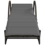 Voir la diapositive 4 : VIDAXL Chaises longues lot de 2 avec coussins gris resine tressee