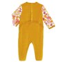 Petit Béguin Pyjama bébé en velours contenant du coton bio Papaye