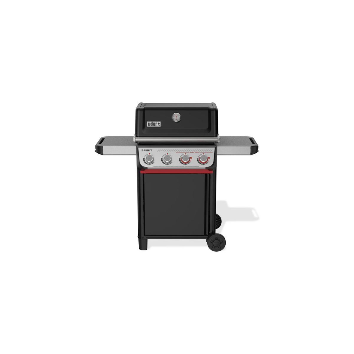 Weber Barbecue gaz Spirit E-425 mix black grill et plancha sur chariot, 61x45 cm