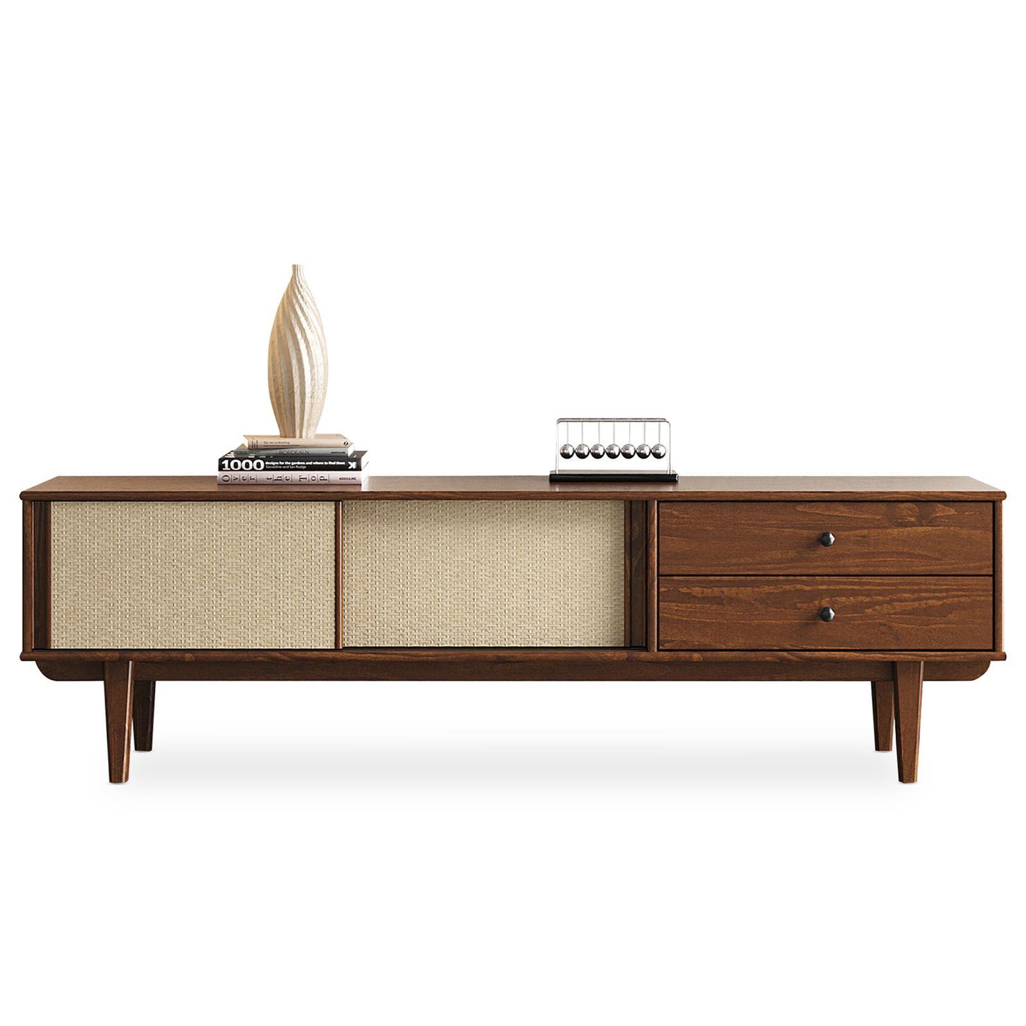 Voir la diapositive 1 : IDIMEX Meuble TV SIMONA L 175 cm en bois massif