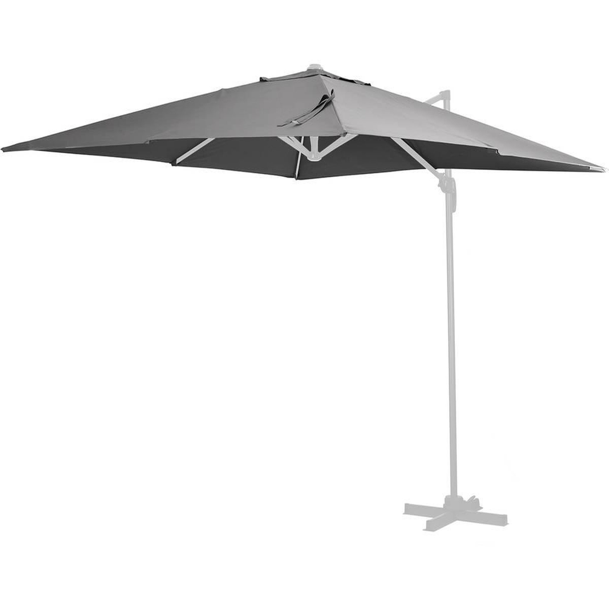 Voir la diapositive 1 : Habitat et Jardin Toile parasol déporté  Sun 4  - 3 x 4 m - Gris