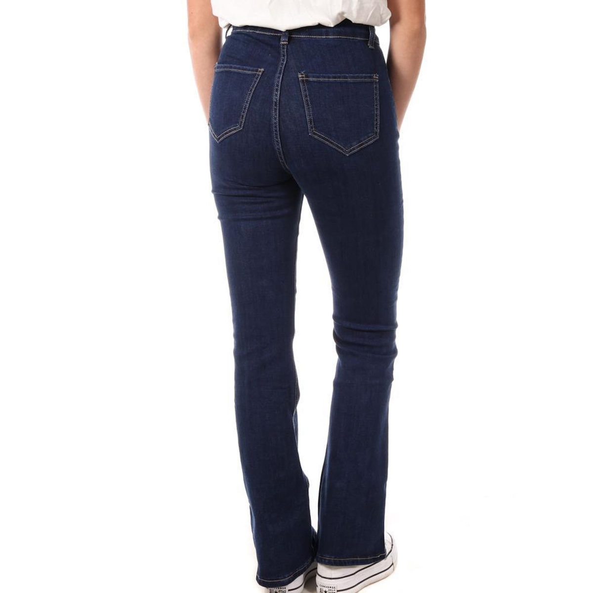 MONDAY PREMIUM Jean Bleu Femme Monday Premium Jean Bouton