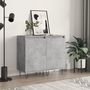 Voir la diapositive 1 : VIDAXL Buffets 2 pcs gris beton 40x35x70 cm bois d'ingenierie