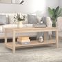 Voir la diapositive 3 : VIDAXL Table basse 110x55x45 cm Bois massif de pin