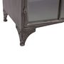 Voir la diapositive 4 : ATMOSPHERA Buffet vitré industriel Broc - L. 102 x H. 101 cm - Gris