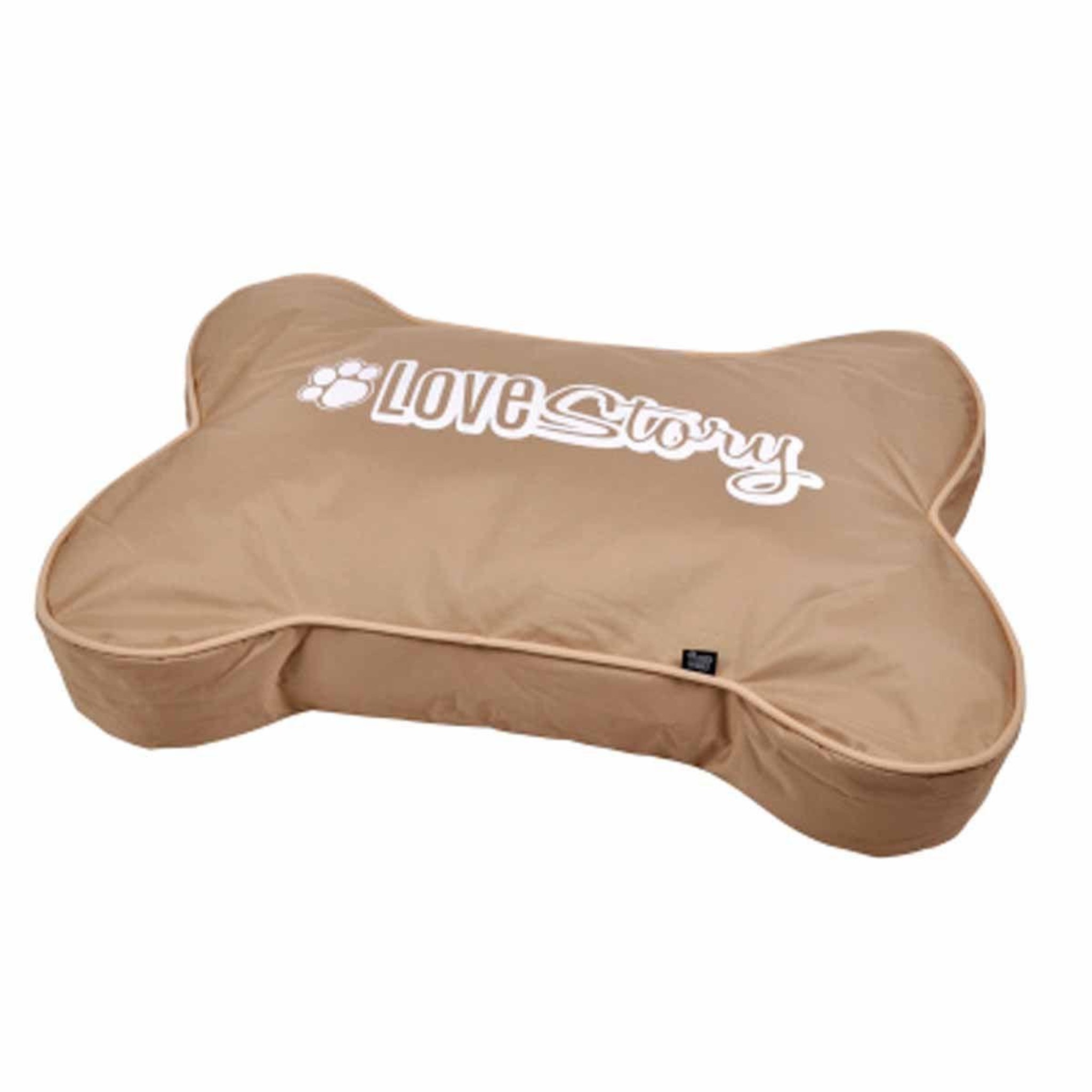 LOVE STORY Coussin pour chien  forme os good dog  100cm taupe