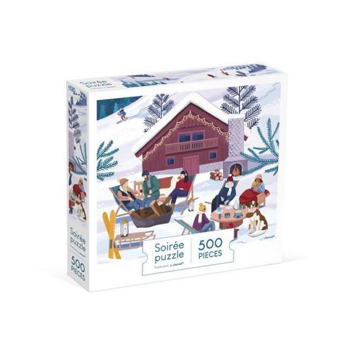 Juratoys - Janod Puzzle 500 pièces Janod Hiver à la Montagne