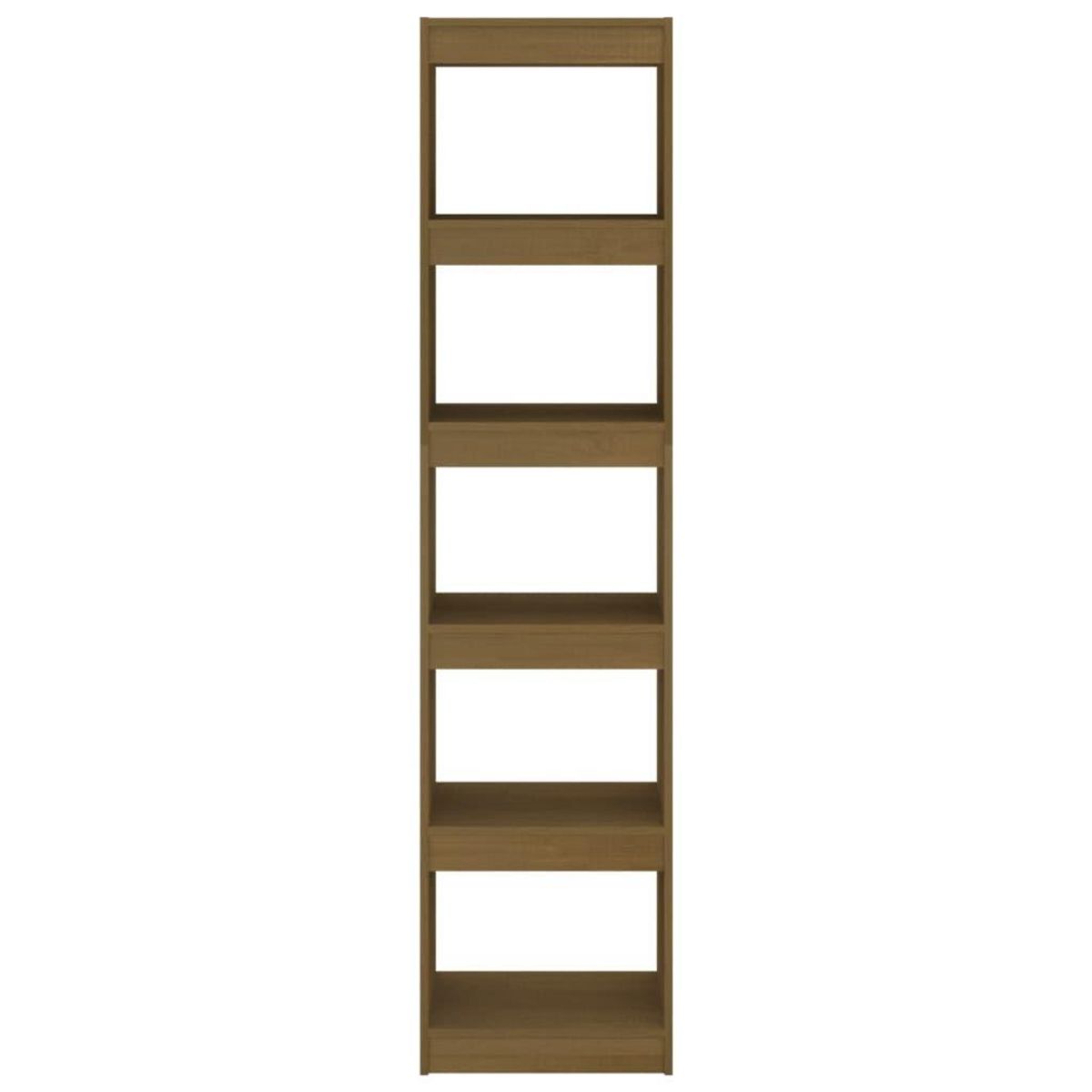 VIDAXL Bibliotheque/Separateur de piece Marron miel 40x30x167,5 cm Pin