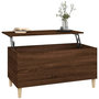 Voir la diapositive 5 : VIDAXL Table basse Chene marron 90x44,5x45 cm Bois d'ingenierie