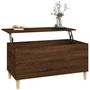 Voir la diapositive 5 : VIDAXL Table basse Chene marron 90x44,5x45 cm Bois d'ingenierie